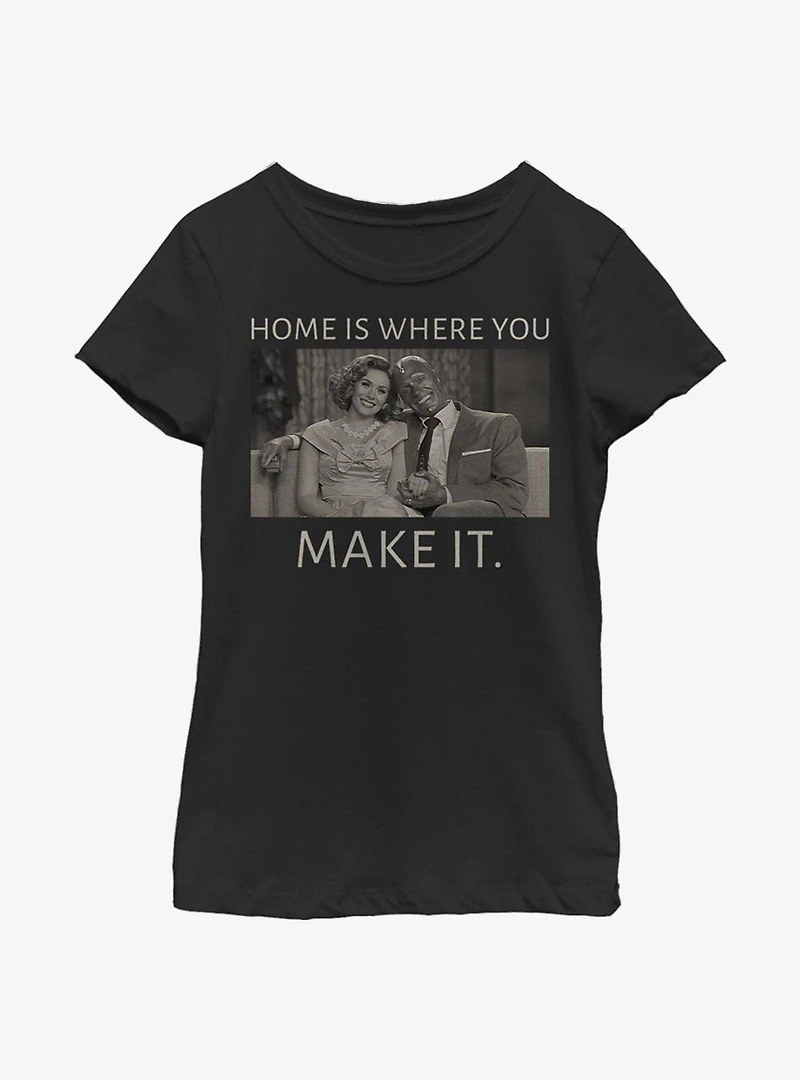 Marvel WandaVision Home Couple Youth Girls T-Shirt