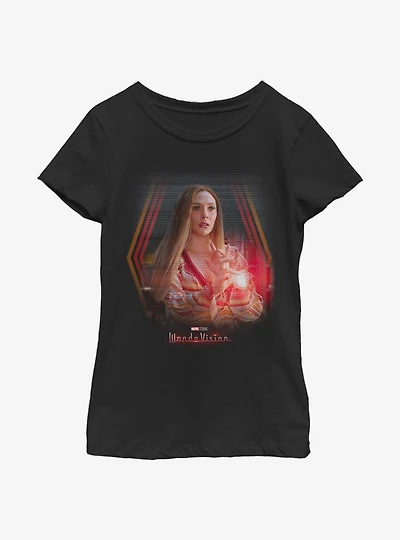 Marvel WandaVision Wanda's Powers Youth Girls T-Shirt