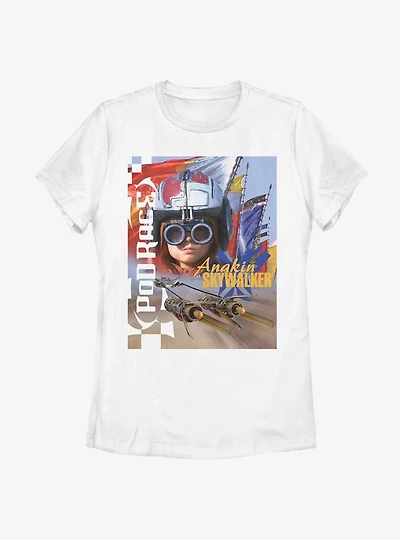 Star Wars Anakin Poster Goggles Womens T-Shirt