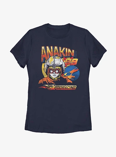 Star Wars Anakin 99 Podracing Womens T-Shirt