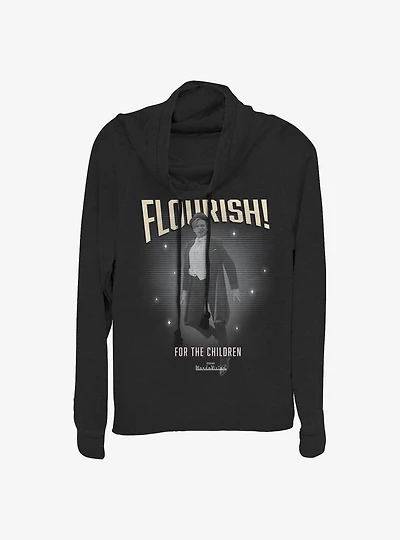 Marvel WandaVision Flourish Vision Cowlneck Long-Sleeve Girls Top