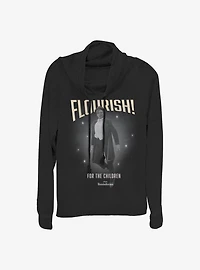 Marvel WandaVision Flourish Vision Cowlneck Long-Sleeve Girls Top