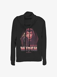 Marvel WandaVision The Scarlet Witch Wanda Cowlneck Long-Sleeve Girls Top