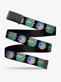 Rick and Morty Cell Faces Clamp Belt