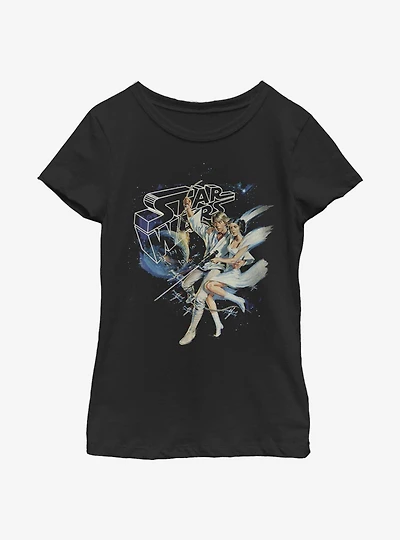 Star Wars Vintage Love Youth Girls T-Shirt