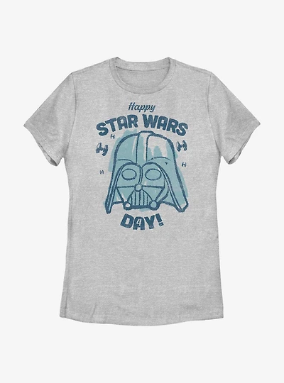 Star Wars Vader Happy Day! Womens T-Shirt