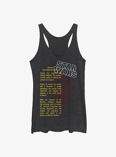 Star Wars Darth Maul Crawl Womens Tank Top