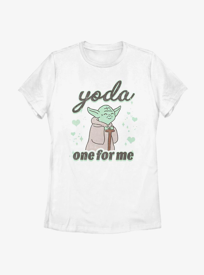 Star Wars Yoda One For Me Cute Womens T-Shirt