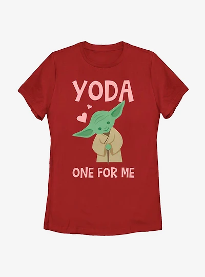 Star Wars Yoda One For Me Cute Womens T-Shirt