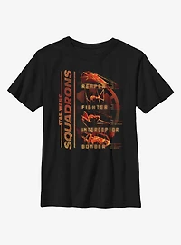 Star Wars Squadrons Imperial Ships Youth T-Shirt