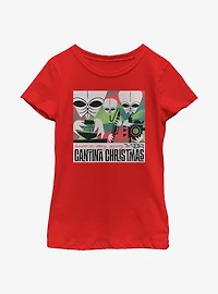 Star Wars Cantina Christmas Youth Girls T-Shirt