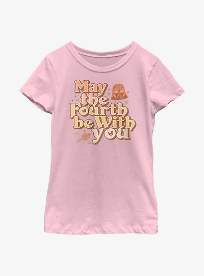 Star Wars May The Fourth Be With You Vintage Youth Girls T-Shirt