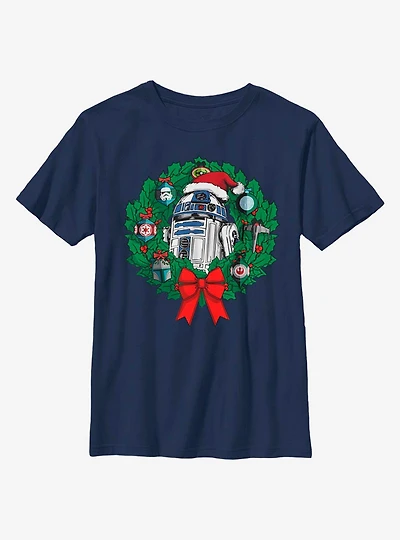 Star Wars R2 Wreath Youth T-Shirt