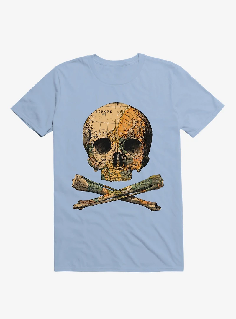 Treasure Map Skull And Bones T-Shirt
