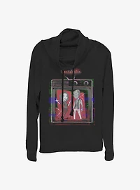 Marvel WandaVision Retro Television Cowlneck Long-Sleeve Girls Top