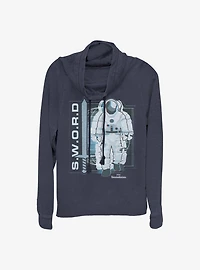 Marvel WandaVision S.W.O.R.D Glitch Cowlneck Long-Sleeve Girls Top