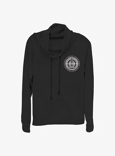 Marvel WandaVision Logo S.W.O.R.D Cowlneck Long-Sleeve Girls Top