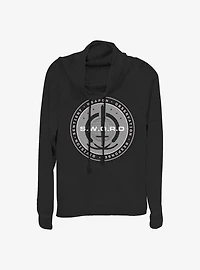Marvel WandaVision S.W.O.R.D Logo Cowlneck Long-Sleeve Girls Top