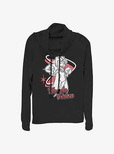 Marvel WandaVision Wanda Special Cowlneck Long-Sleeve Girls Top