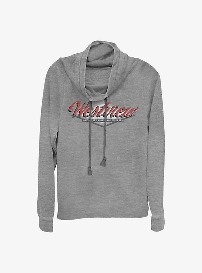 Marvel WandaVision Westview Cowlneck Long-Sleeve Girls Top
