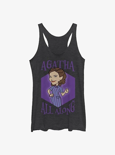 Marvel WandaVision Agatha Cartoon All Along Girls Tank