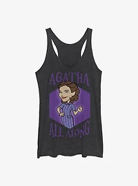 Marvel WandaVision Agatha Cartoon All Along Girls Tank