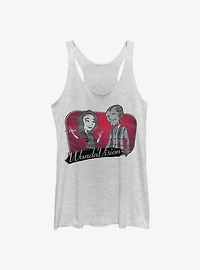 Marvel WandaVision Cartoon Couple Girls Tank