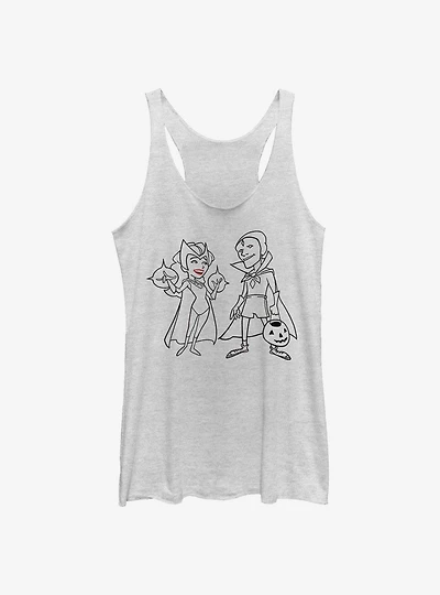 Marvel WandaVision Unusual Couple Simple Ink Girls Tank