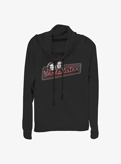 Marvel WandaVision All Smiles Cowlneck Long-Sleeve Girls Top