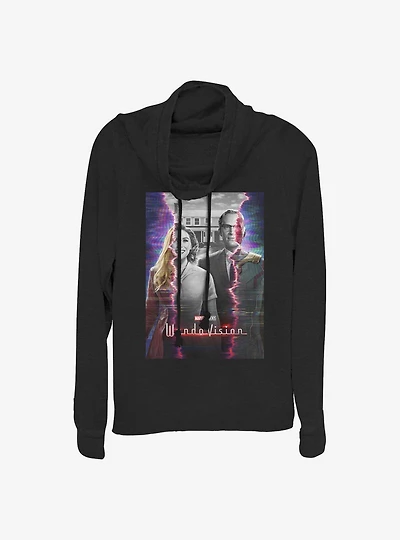 Marvel WandaVision Poster Cowlneck Long-Sleeve Girls Top