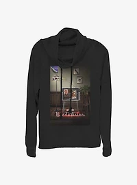 Marvel WandaVision Poster 80's Cowlneck Long-Sleeve Girls Top