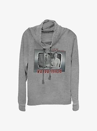Marvel WandaVision Romantic Couple Cowlneck Long-Sleeve Girls Top