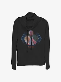Marvel WandaVision Westview Couple Cowlneck Long-Sleeve Girls Top