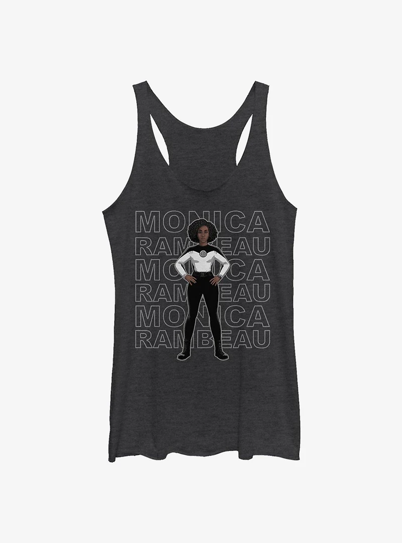 Marvel WandaVision Agent Monica Name Stack Girls Tank