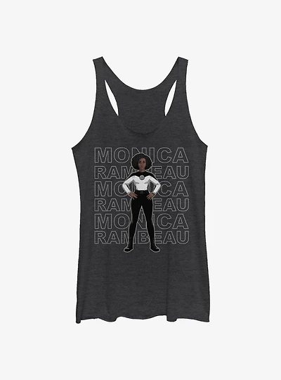Marvel WandaVision Agent Monica Name Stack Girls Tank