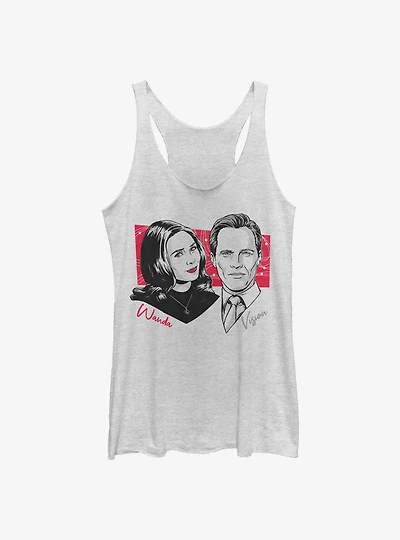 Marvel WandaVision Classic Couple Print Girls Tank