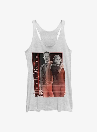 Marvel WandaVision Glitching Couple Girls Tank