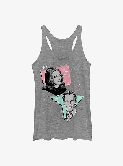 Marvel WandaVision Pastel 50's Retro Girls Tank