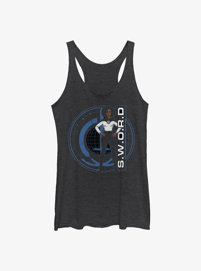 Marvel WandaVision S.W.O.R.D Agent Monica Badge Girls Tank