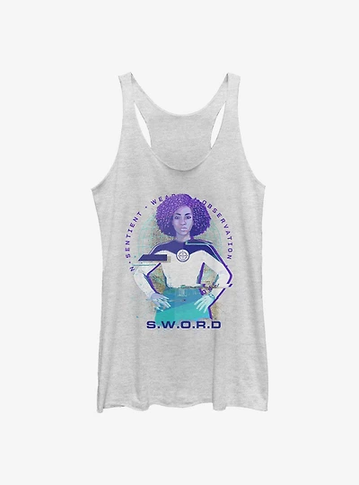 Marvel WandaVision S.W.O.R.D Agent Monica Glitch Girls Tank