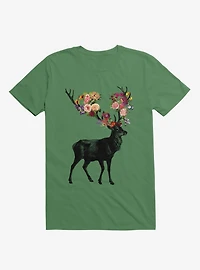 Spring Itself Deer Floral T-Shirt