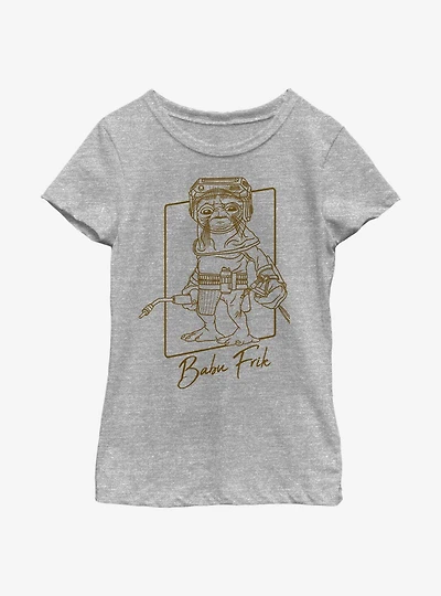 Star Wars: The Rise Of Skywalker Babu Outline Youth Girls T-Shirt