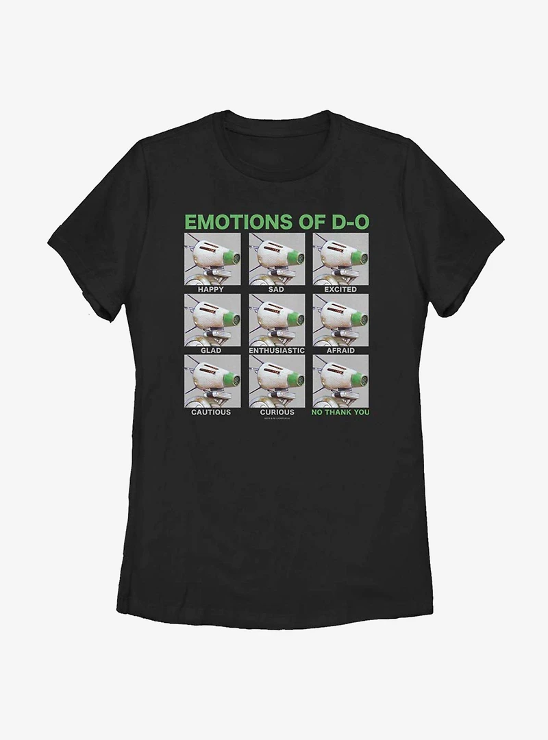Star Wars: The Rise Of Skywalker Emotions D-O Womens T-Shirt