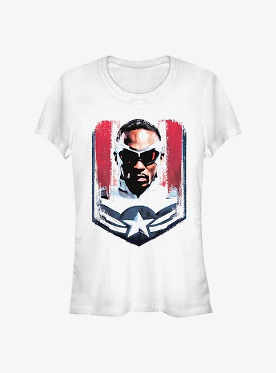 Marvel The Falcon And Winter Soldier Sam Wilson Captain America Frame Girls T-Shirt