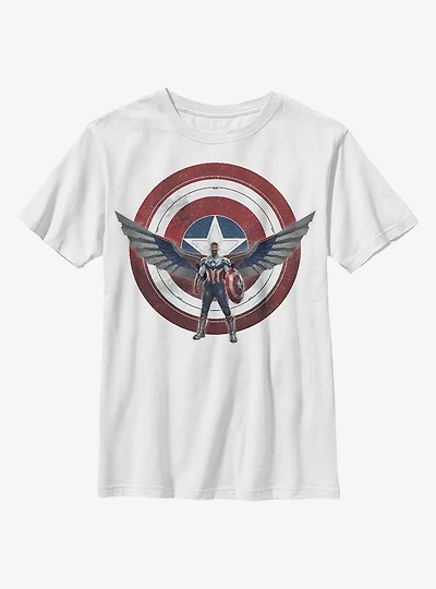 Marvel The Falcon And Winter Soldier Sam Captain America Youth T-Shirt