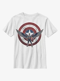Marvel The Falcon And Winter Soldier Sam Captain America Youth T-Shirt