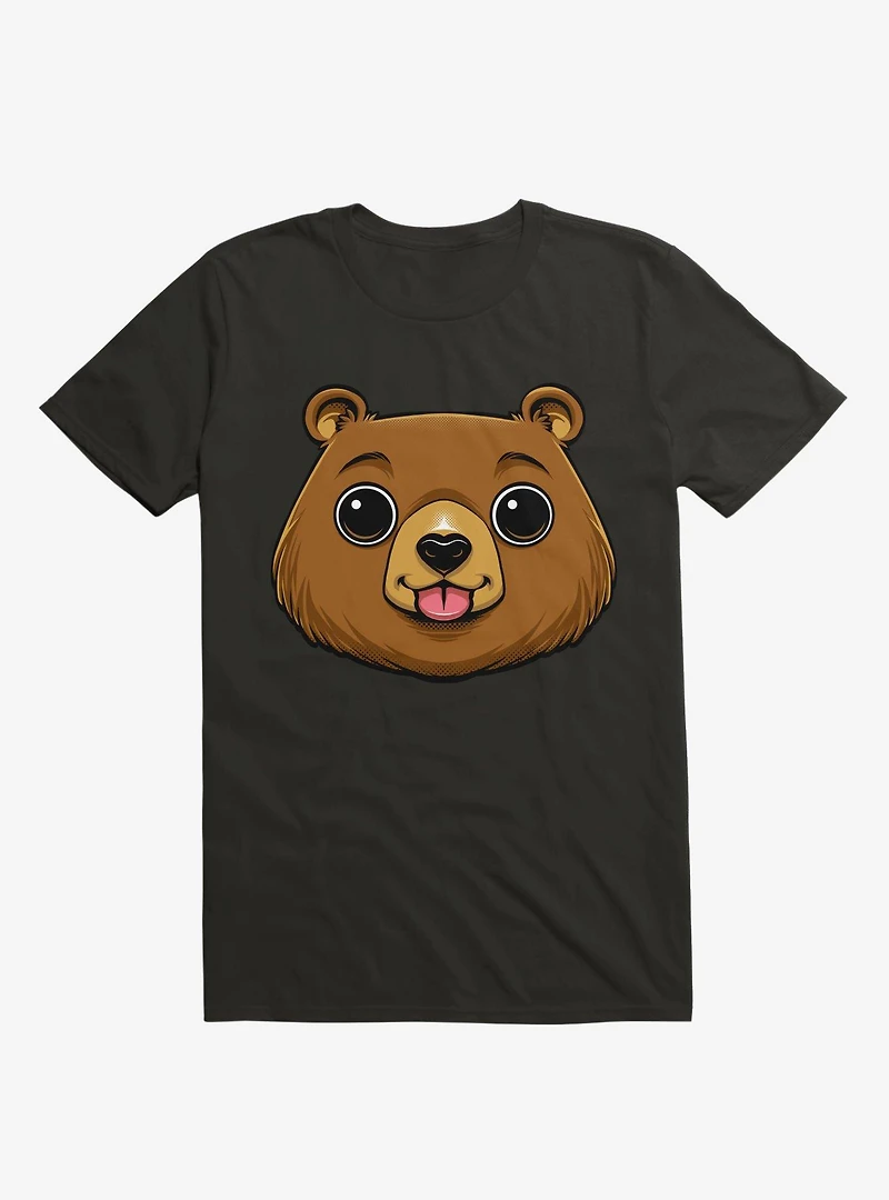 Bear Face Black T-Shirt