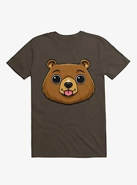 Bear Face Brown T-Shirt
