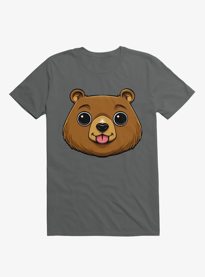 Bear Face Charcoal Grey T-Shirt