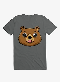 Bear Face Charcoal Grey T-Shirt